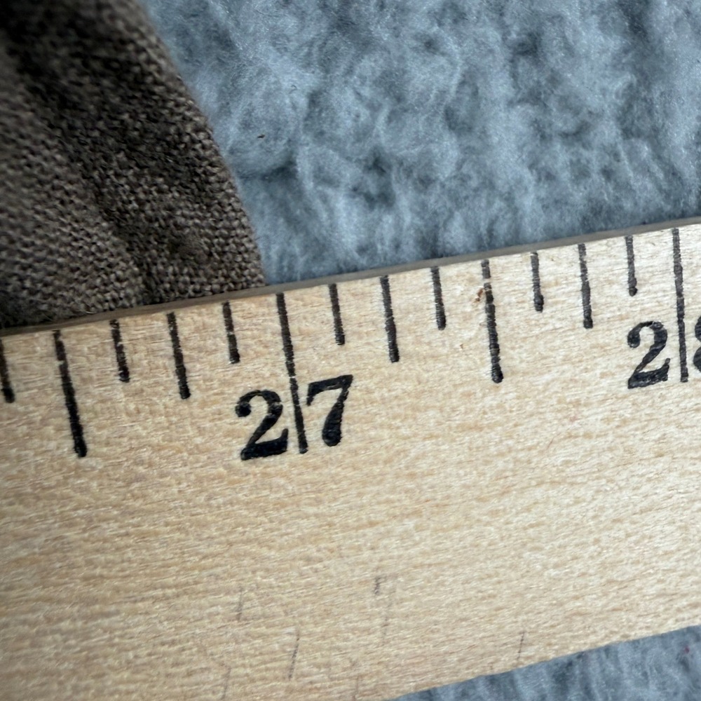 Abercrombie & Fitch Shirt Mens XXL Brown‎ 100% Linen Button Down Long Sleeve A&F - Picture 6 of 9